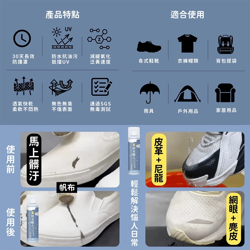 鞋子防水噴霧推薦