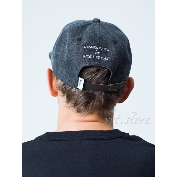 DESCENDANT x RON HERMAN 21AW BLACK DENIM CAP 帽子