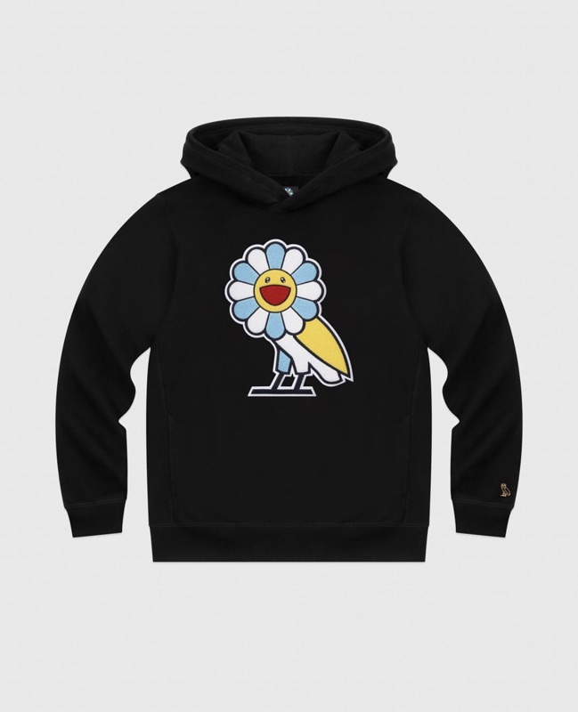 Takashi Murakami x OVO Hoodie Black 村上隆小花黑色現貨| 蝦皮購物
