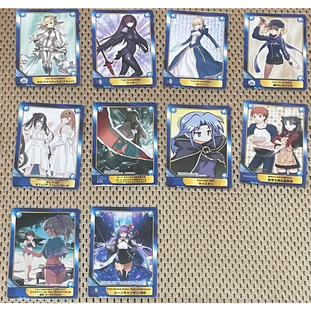 Fate Grand Order A.B-T.C限定 收藏卡/紀念卡 FGO/安利美特/白尼祿/師匠/伊莉雅/BB/藍傻 | 蝦皮購物