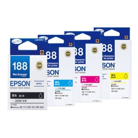 [伍告讚]含稅 原廠 EPSON T188 全新原廠墨水匣 188 7111 7611 3621 7211 | 蝦皮購物