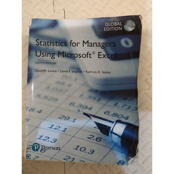 二手書 統計學 原文書 Statistics for Managers Using Microsoft Excel | 蝦皮購物