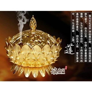 古銅器 收藏【珍品舊藏 紫銅金 吉祥八寶 聚財富獅王香爐 封侯拜