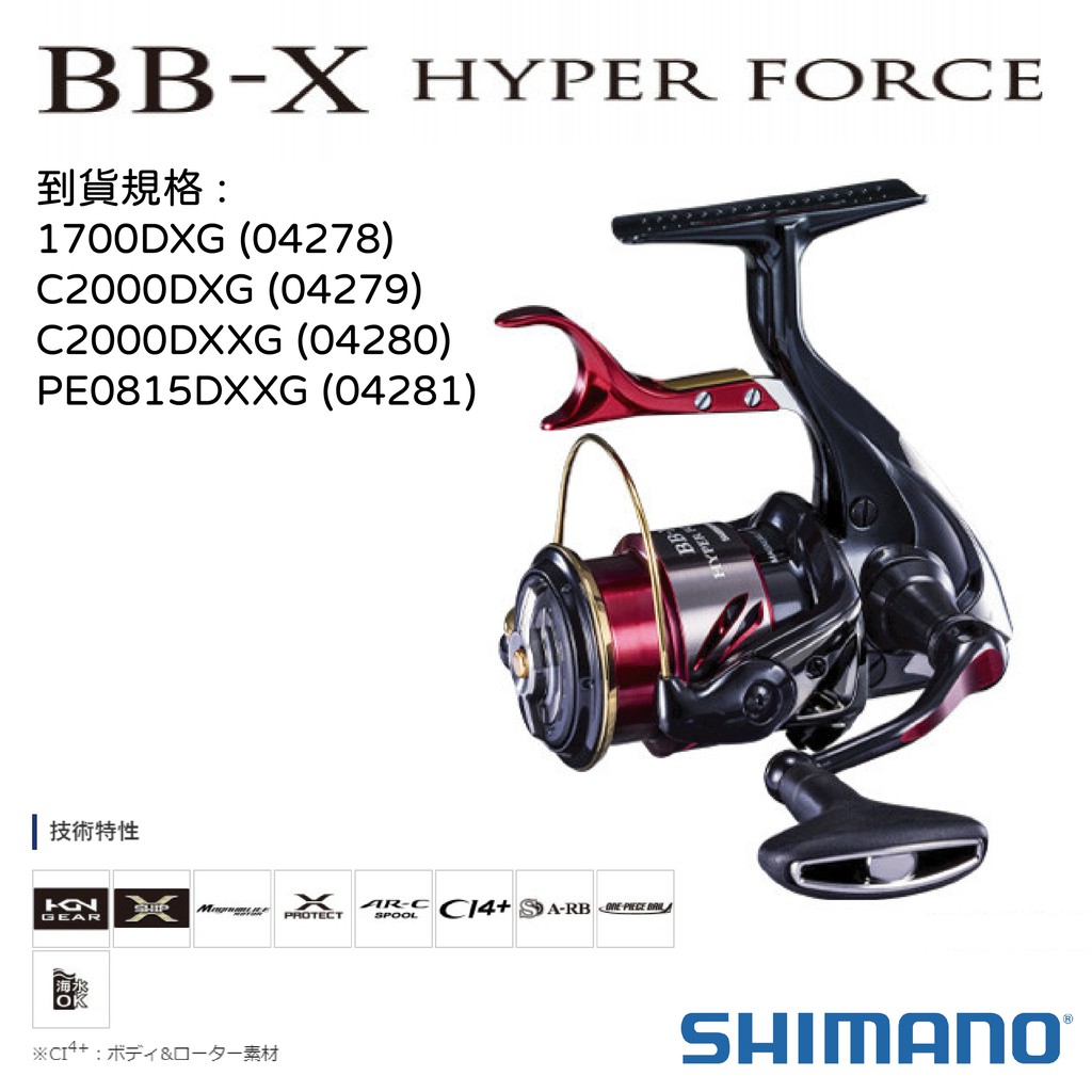 民辰商行】20 SHIMANO BB-X HYPER FORCE 海波TECHNIUM手煞車手把手煞車