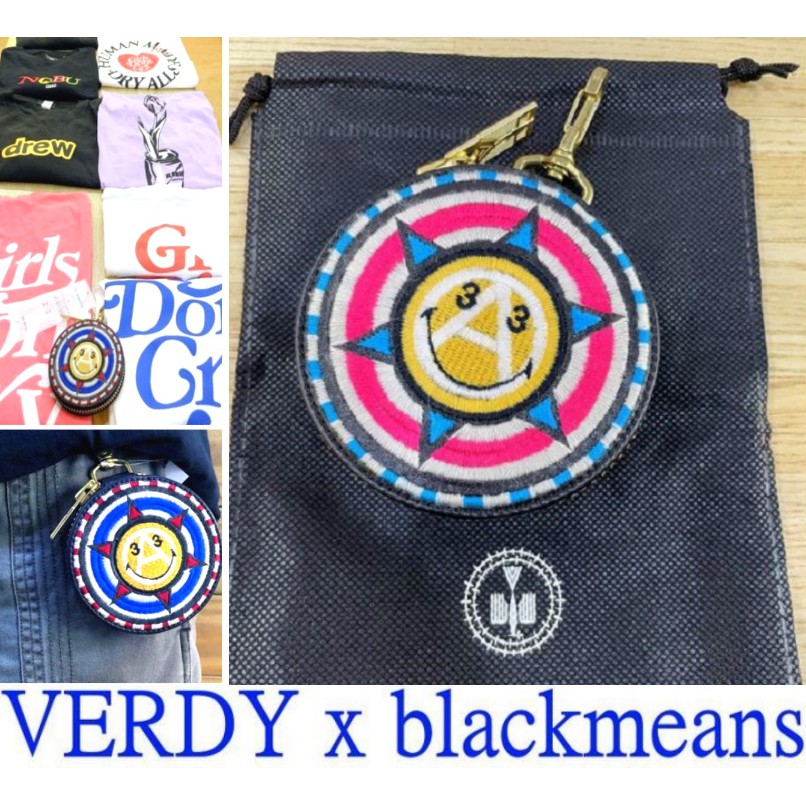 BLACK原宿限定！全新VERDY x BLACKMEANS純手工製作GIRLS DONT CRY笑臉