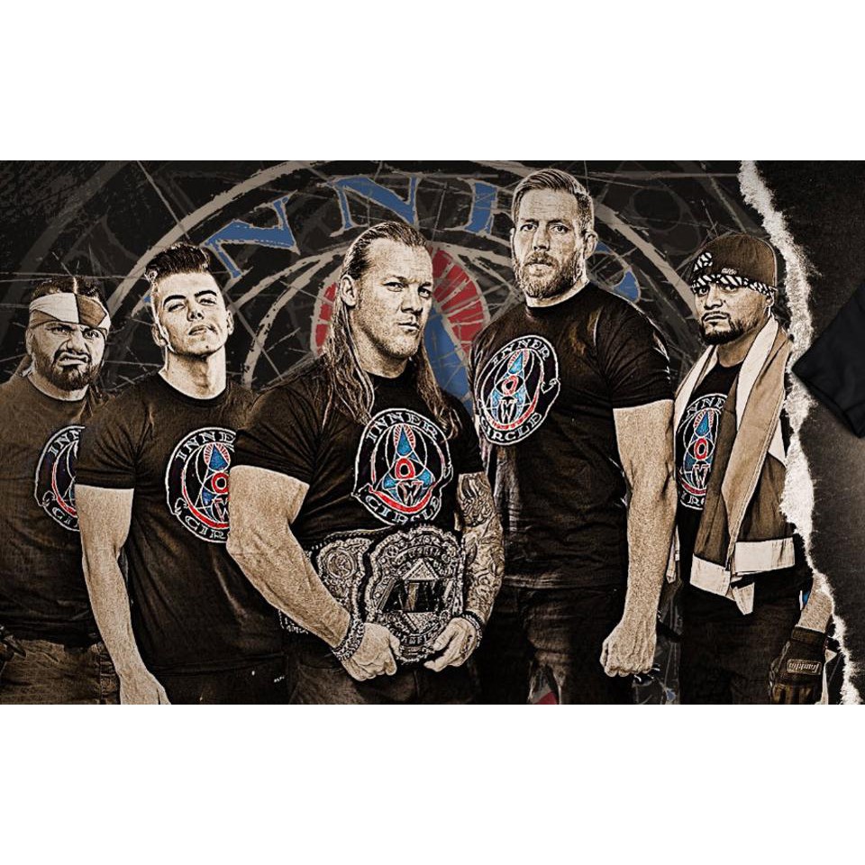 [美國瘋潮]正版 AEW Chris Jericho Inner Circle T-shirt Y2J中流砥柱冠軍款衣服 | 蝦皮購物