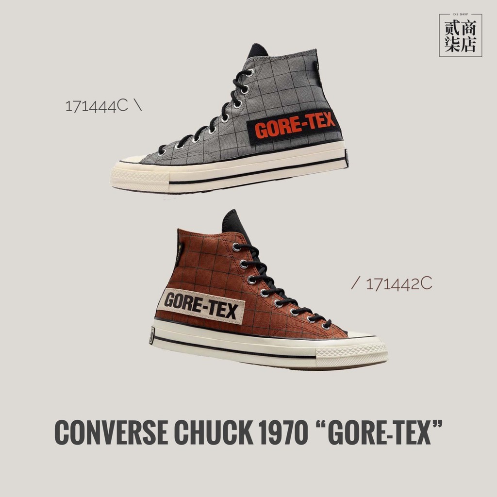 貳柒商店) CONVERSE 1970 GORE-TEX 男女防水帆布鞋高筒格紋171444C