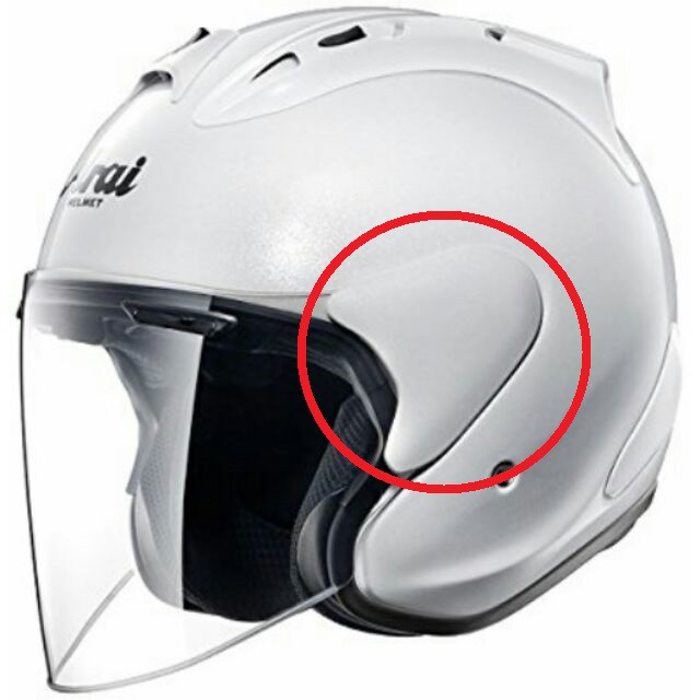 安全屋】日本ARAI SZ-RAM4 素色耳蓋SZ-RAM4X、SZ-RAM5、MZ、MZ-F、CT-Z