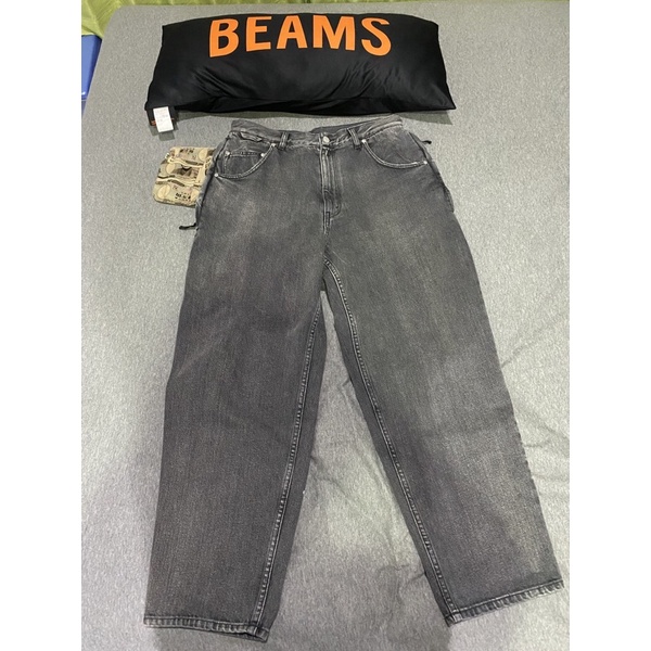 現貨直接下標)Beams SSZ 裏KURSED 552XX DENIM PANTS 破壞潑漆黑牛