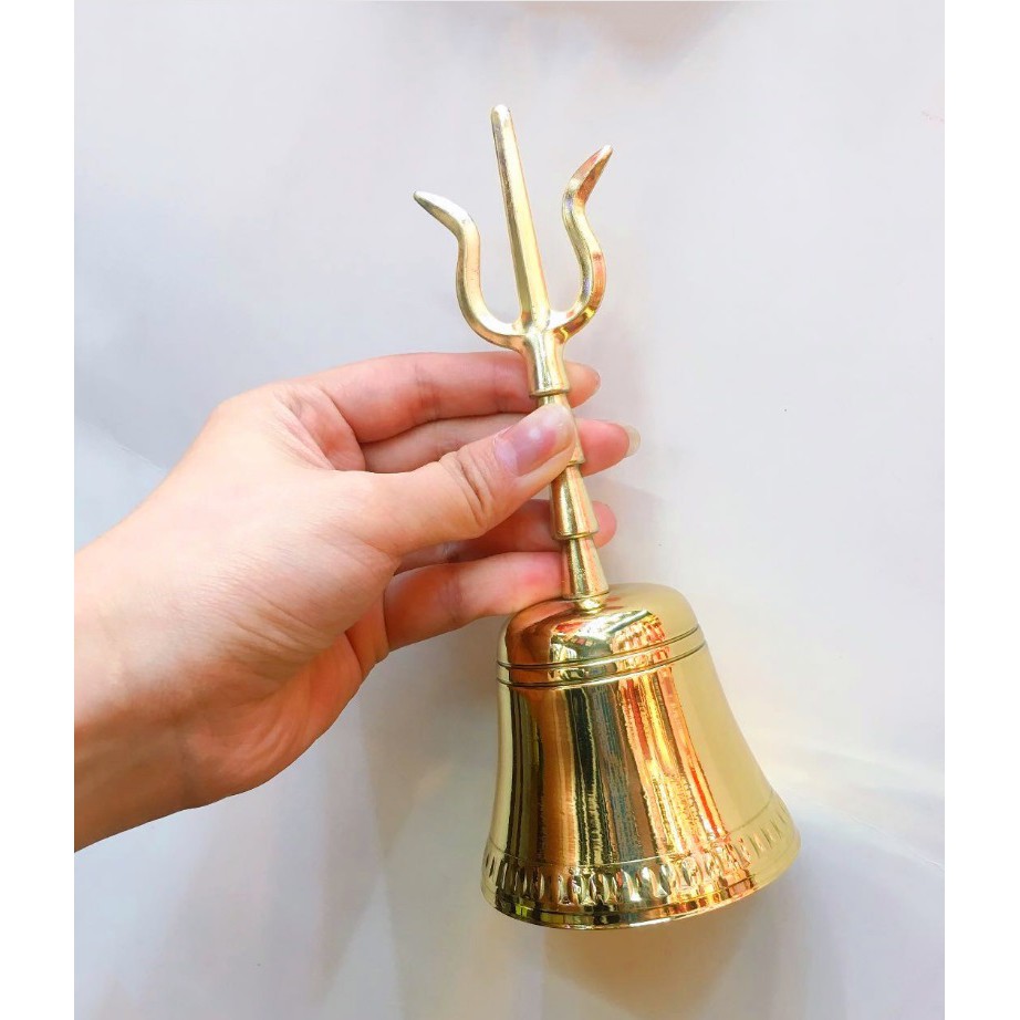現貨三清鈴金剛杵搖鈴法器樂器風水用品道教三叉鈴道士銅鈴道鈴三清銅鈴