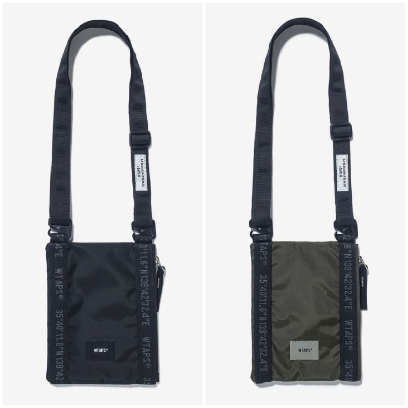 21AW WTAPS HANG OVER /POUCH / NYLON. CORDURA® 側拉鍊尼龍肩背包