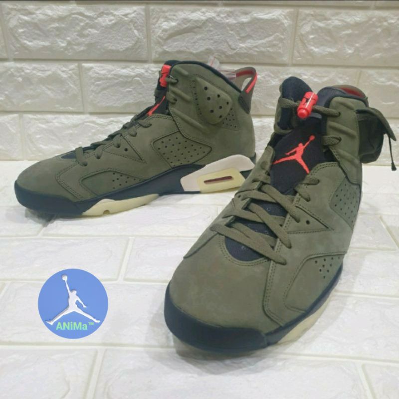 ANiMa™ NIKE AIR JORDAN 6 aj6 仙人掌夜光底Travis Scott us12 30cm