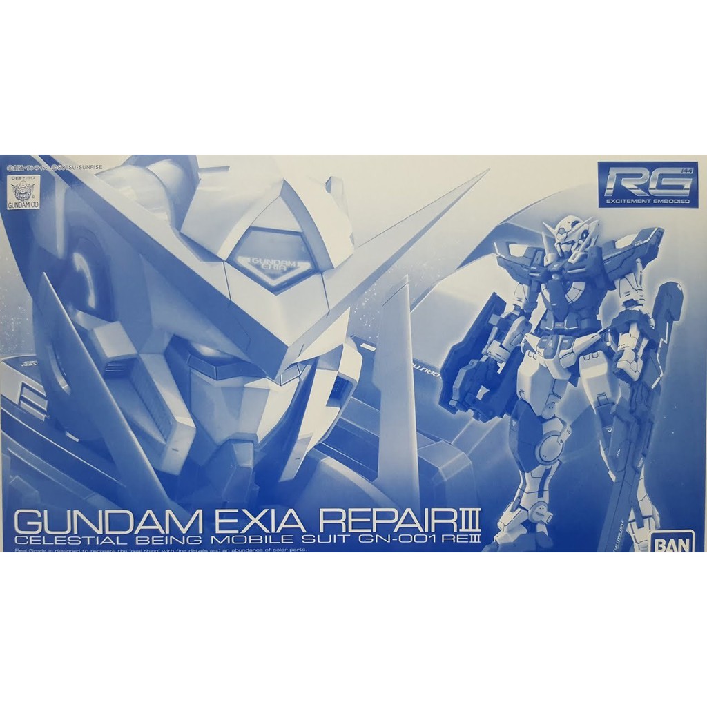 PB魂商 現貨 機動戰士鋼彈 RG 能天使 Exia 修補版 III | 蝦皮購物
