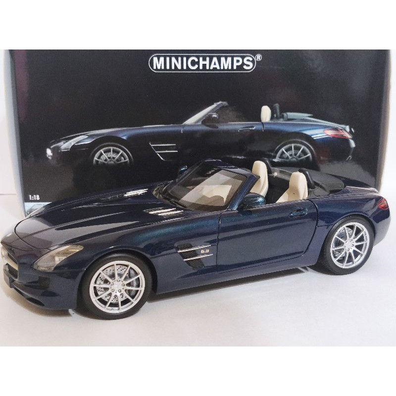 MINICHAMPS 1/18 BENZ SLS AMG ROADSTER | 蝦皮購物