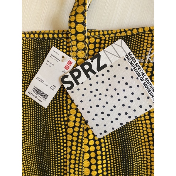 UNIQLO 草間彌生黃色點點SPRZ NY系列限定版手提包| 蝦皮購物