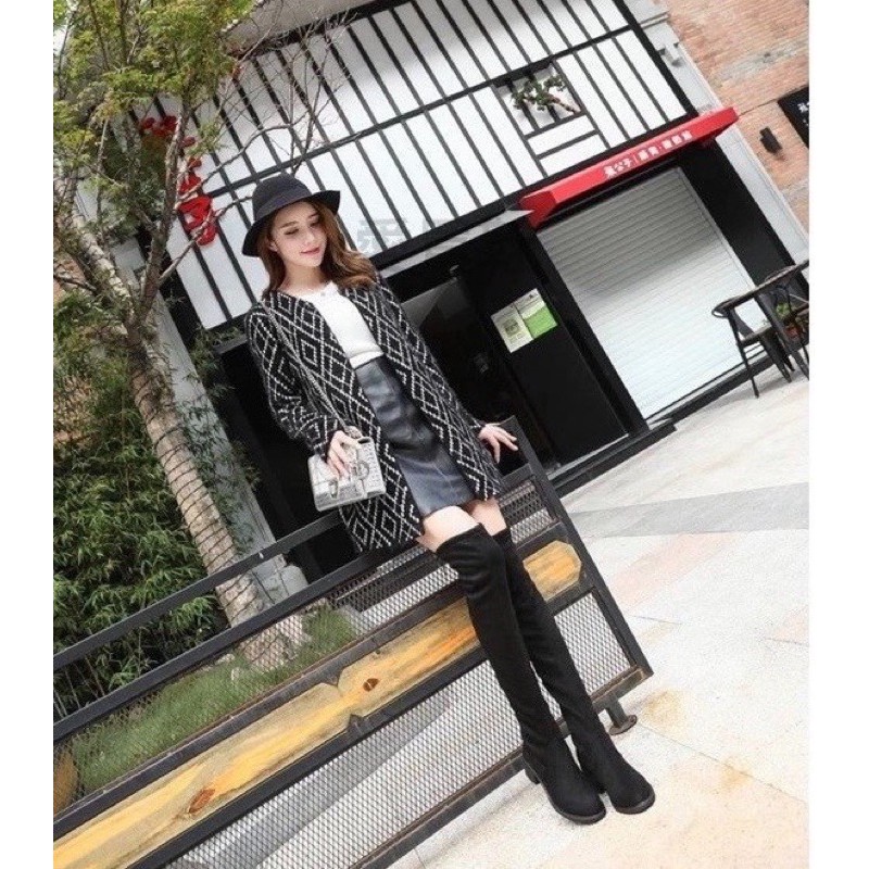 加大36-43碼小資女平價款 秋冬必備過膝靴【台灣現貨快速出貨】好駕馭跟高 襪套靴 長靴 長筒靴 過膝靴 高筒靴 低跟靴