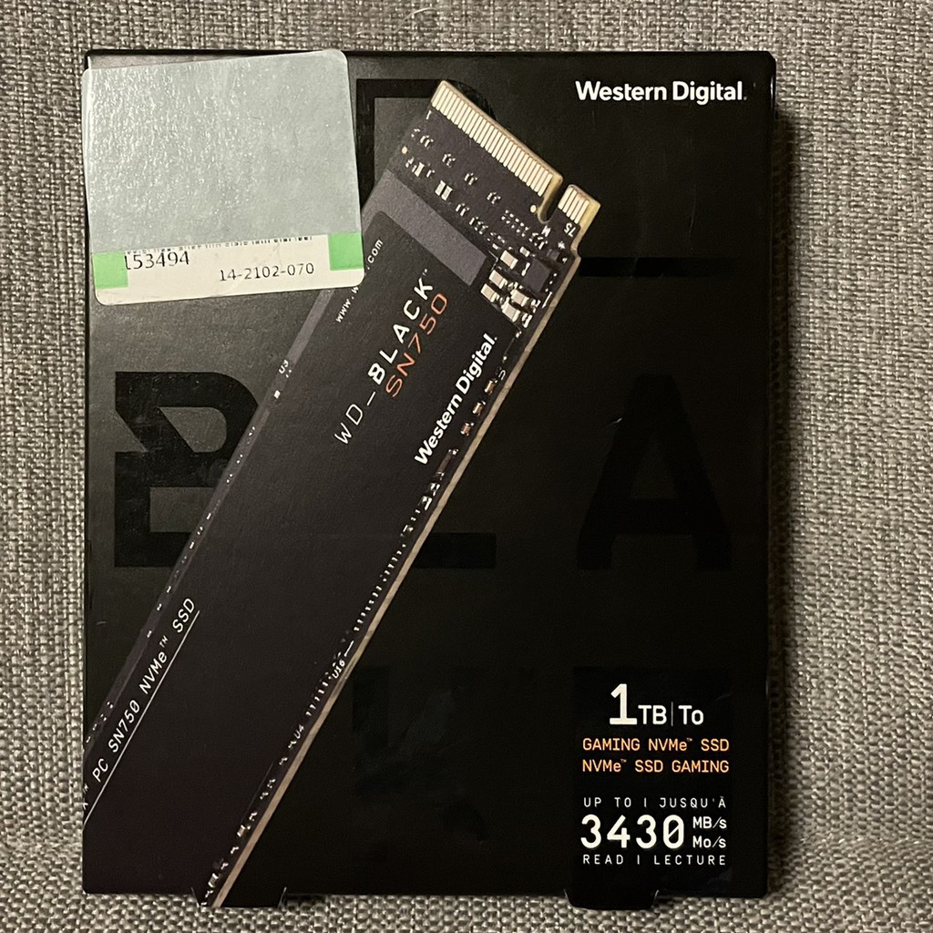 ✨全新✨WD_BLACK™ SN750 NVMe™ SSD固態硬碟內部驅動器(WDS100T3X0C