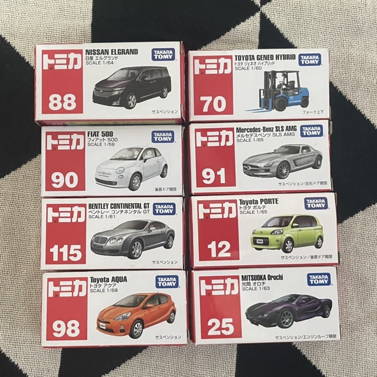 DW賣場トミカ 日版TOMICA 無外膜近新品共8種 NO.88 ~90 ~115 ~98~70~91~12~25