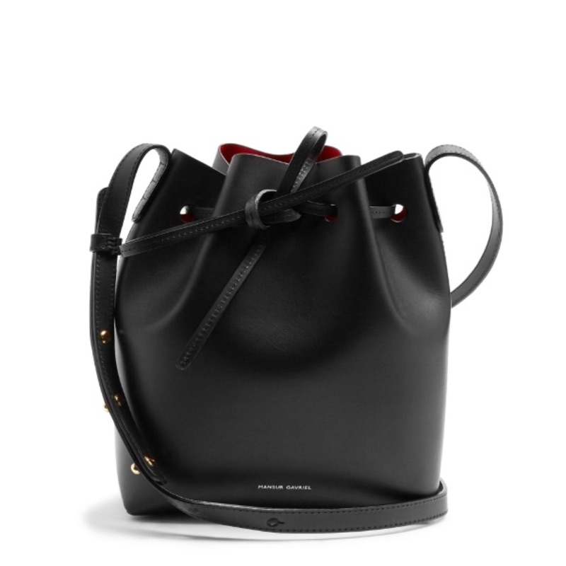 Mansur Gavriel Mini Vegetable Tanned Bucket Bag