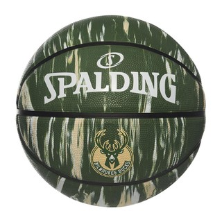 Spalding NBA Rubber 籃球7號大理石紋隊徽球耐磨橡膠室外綠[SPA84148