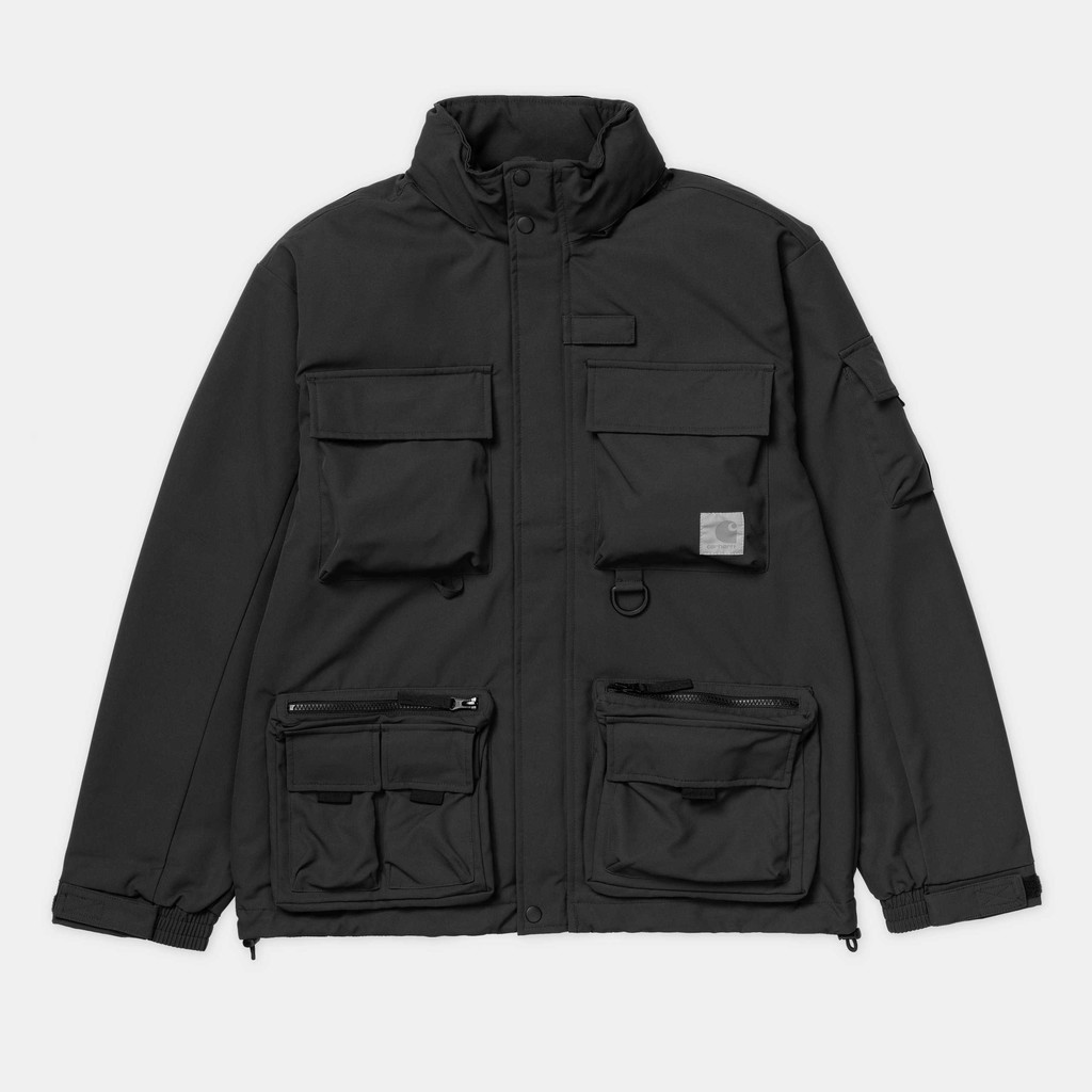 保證全新正品 Carhartt WIP Elmwood Jacket Black 工裝 軍裝 多口袋 反光 Logo