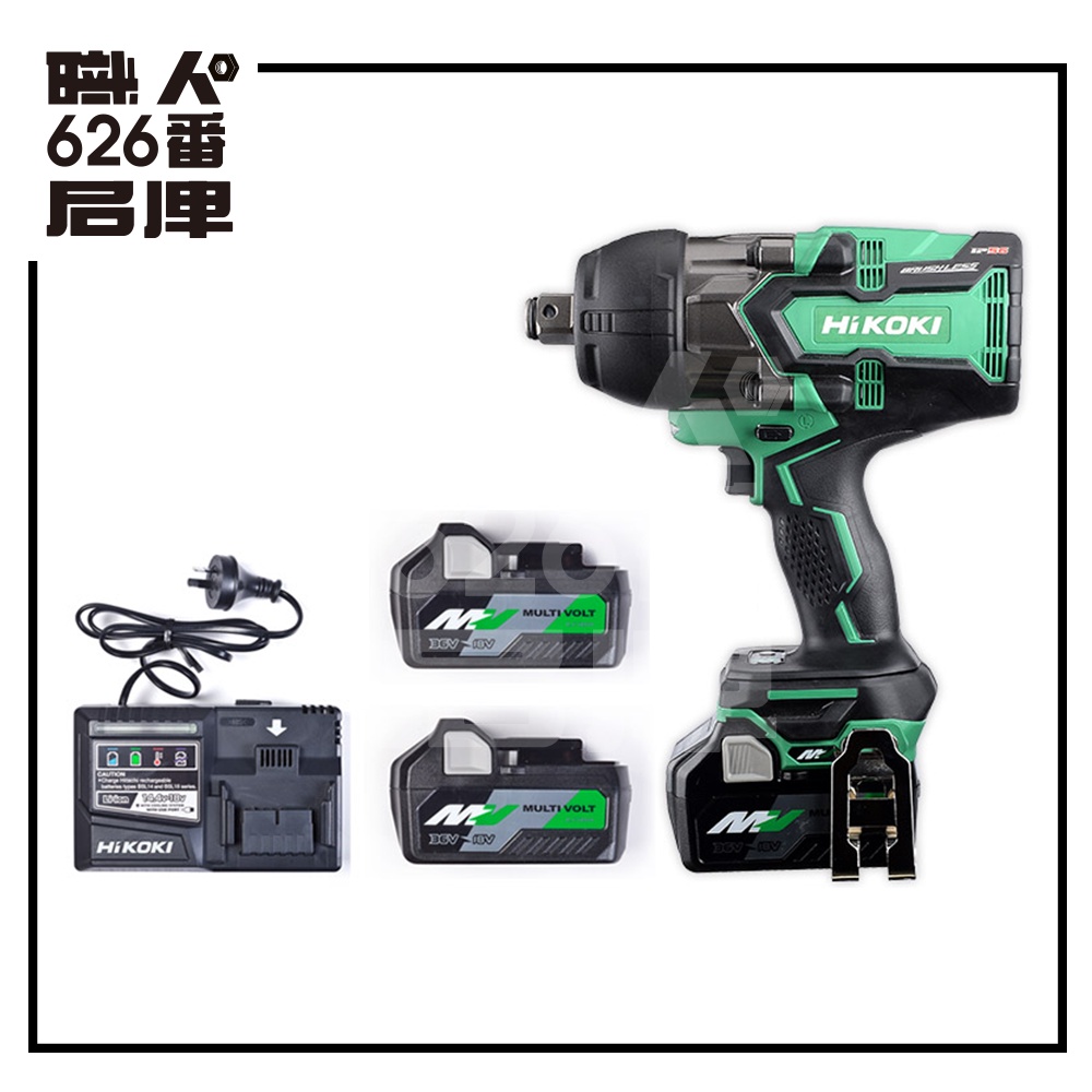 日立HITACHI 更名HiKOKI 雙電36V 充電式6分無刷扳手套筒WR36DA 可刷卡