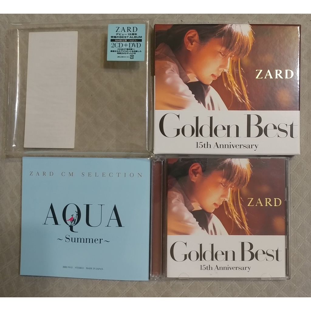 ZARD - Golden Best ～15th Anniversary～(Aqua) 初限盤日版二手CD