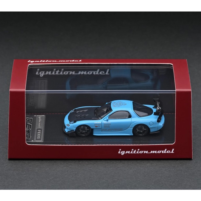 模例】ignition model 1/64 Mazda RX-7 (FD3S) RE雨宮亮藍色IG1949