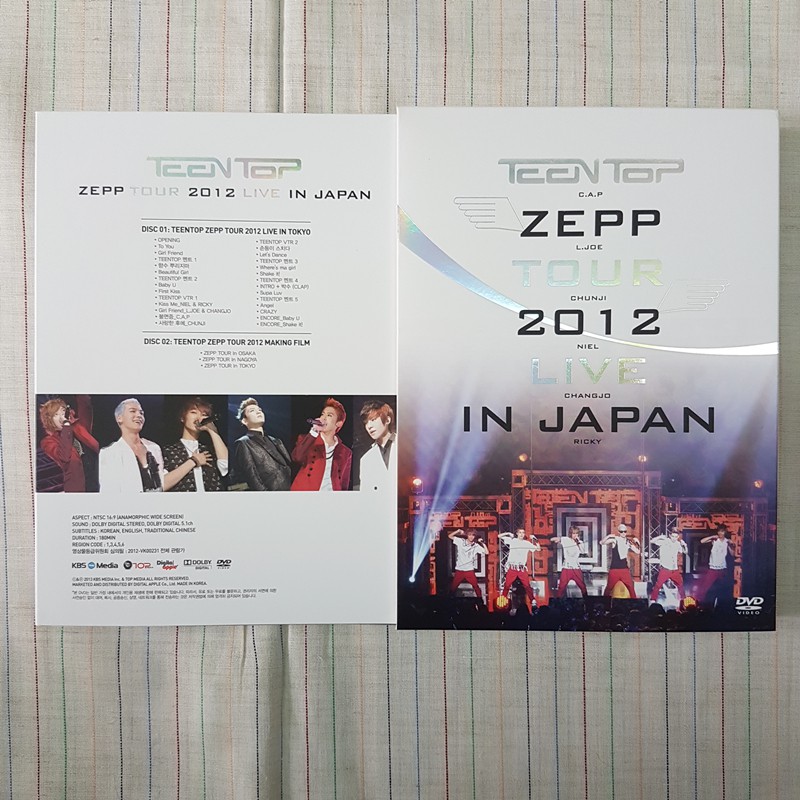 TEEN TOP ZEPP Tour 2012 Live In Japan DVD | 蝦皮購物