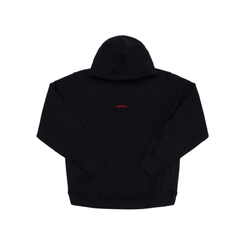 Supreme Trademark Hooded Sweatshirt 小字母 黑色M號 7000