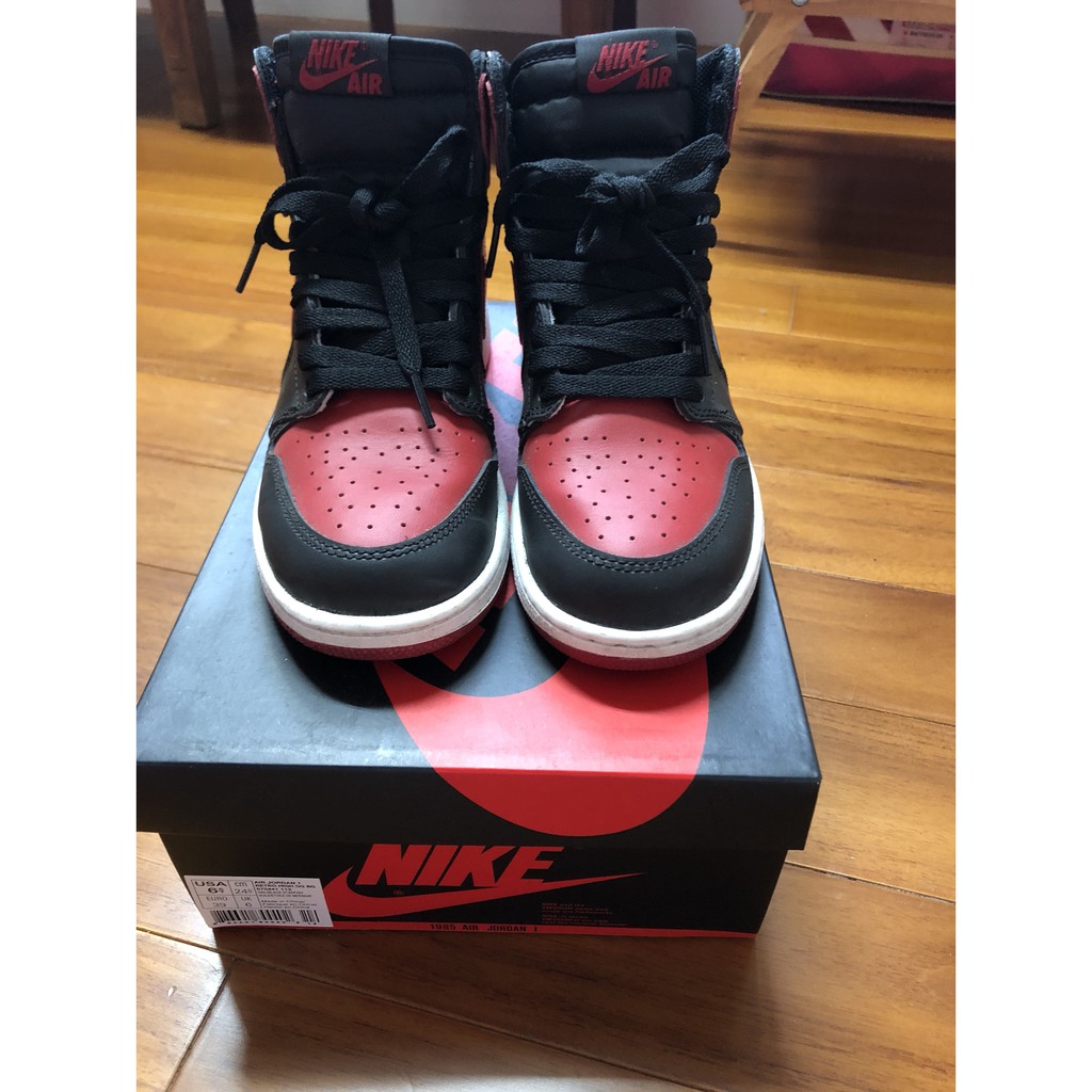 AIR Jordan 1 Retro High OG BG 1代6.5Y 黑紅女鞋 一代 喬丹 櫻木花道