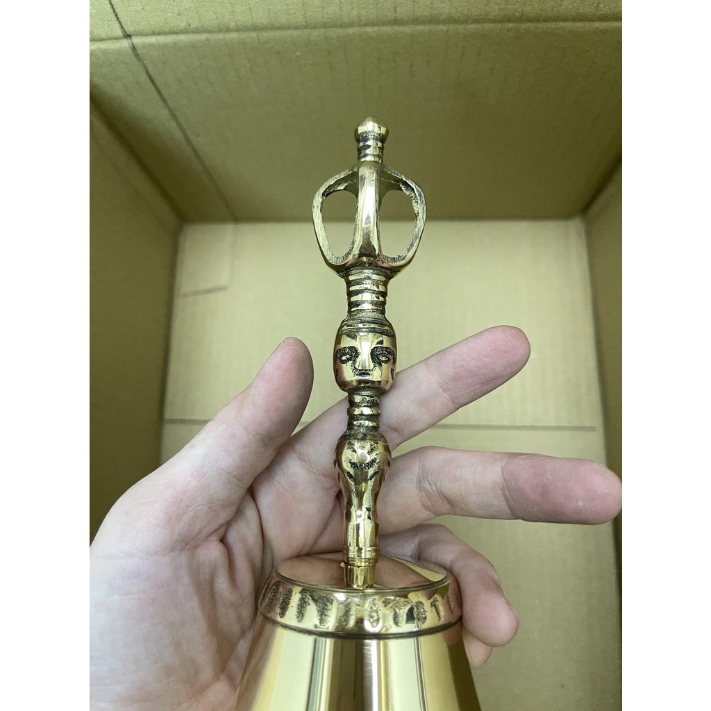 現貨三清鈴金剛杵搖鈴法器樂器風水用品道教三叉鈴道士銅鈴道鈴三清銅鈴