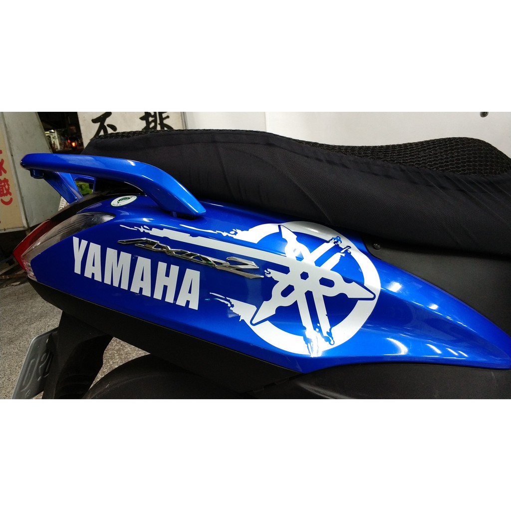 彩貼XD】下.YAMAHA.音叉.LOGO.貼紙.潑墨.機車.機車貼紙.車貼.勁