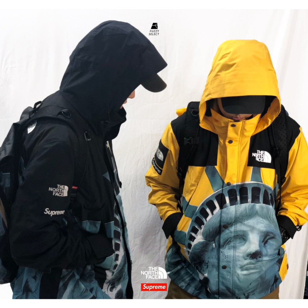 逢甲FUZZY】Supreme TNF Statue Of Liberty JKT 自由女神黑黃| 蝦皮購物