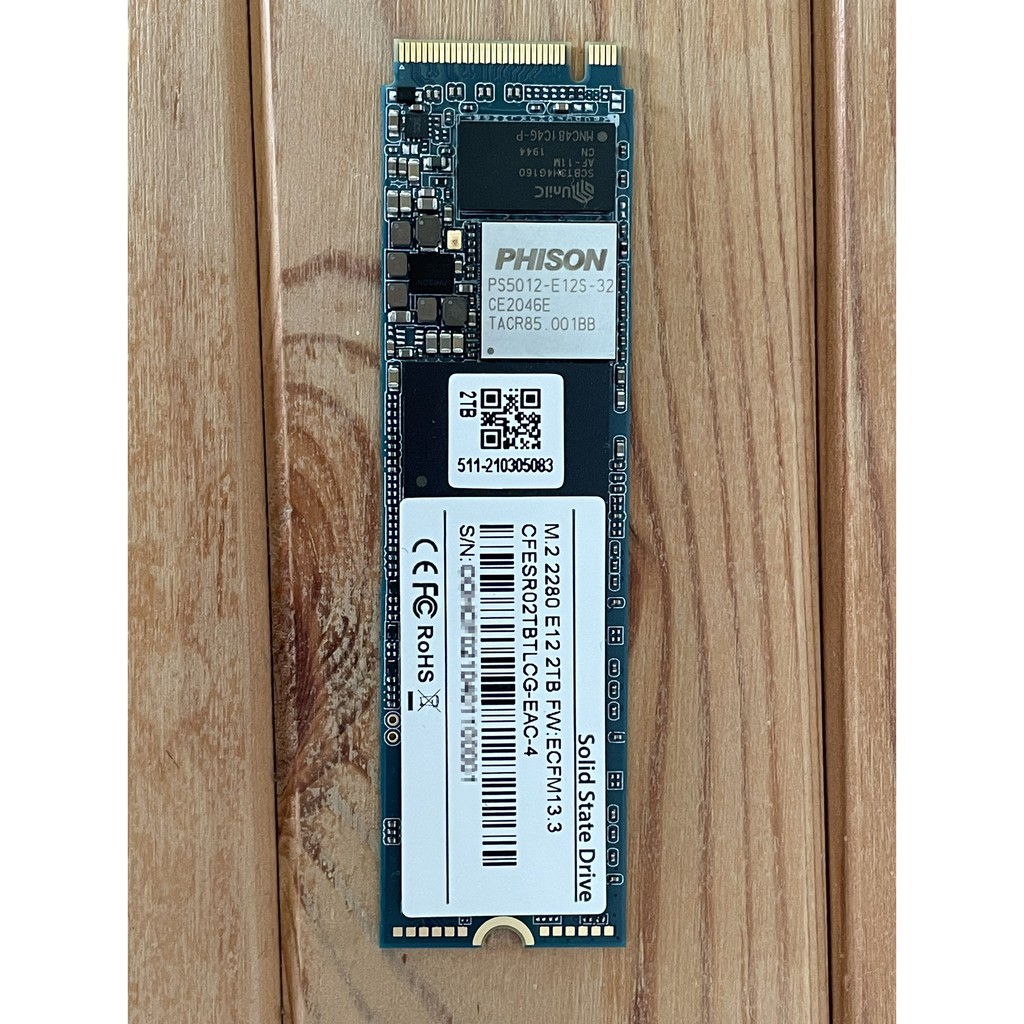 SSD】PHISON 群聯2TB / PS5012-E12S / NVME / PCIE Gen 3x4 | 蝦皮購物