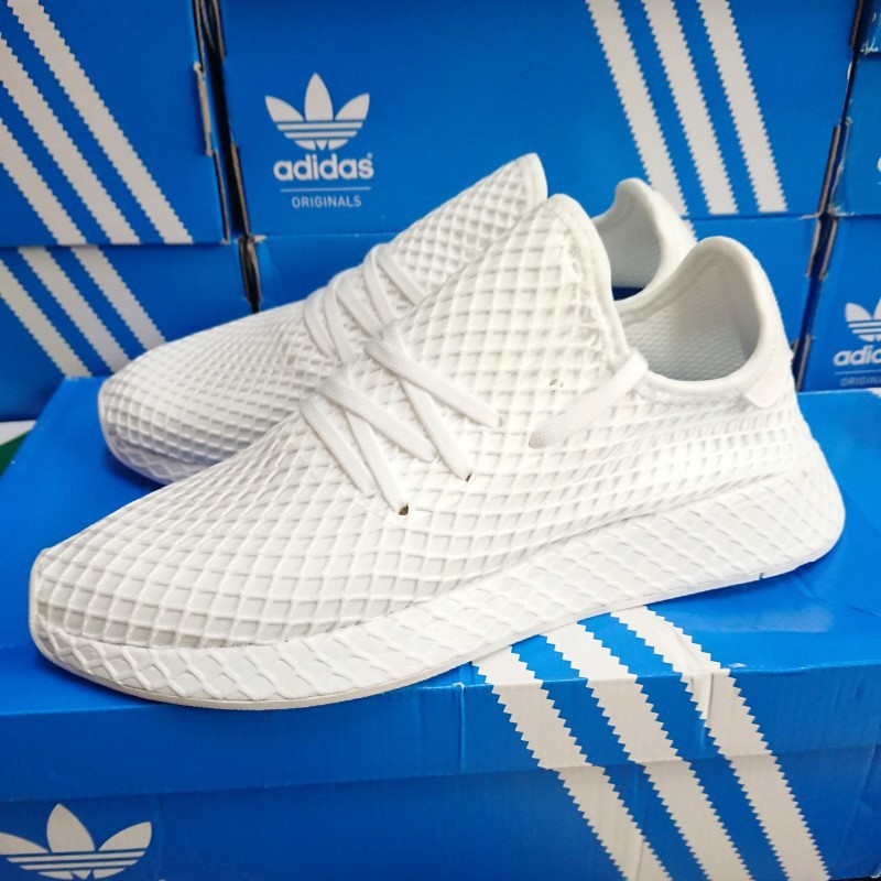 Womens adidas hot sale deerupt white