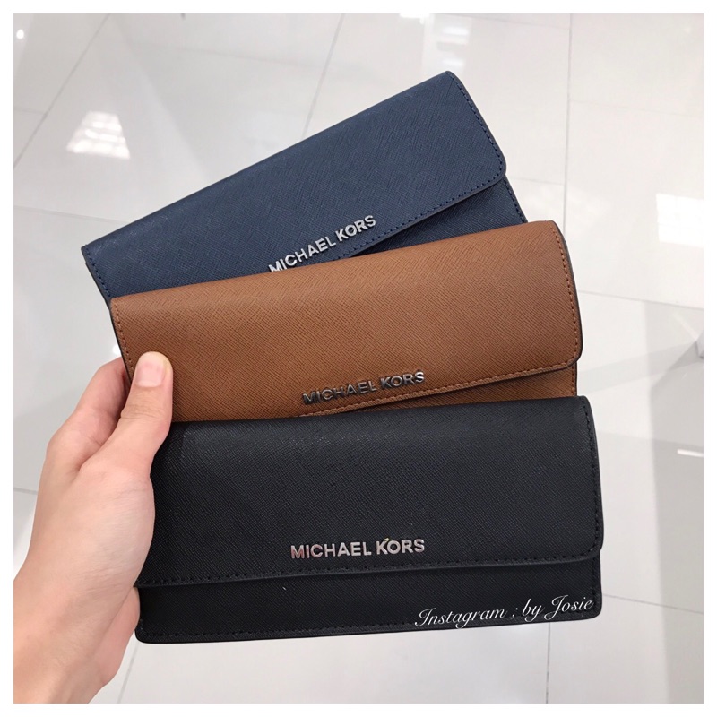 美國正品🇺🇸 Michael Kors MK 專櫃字樣款信封薄長夾| 蝦皮購物