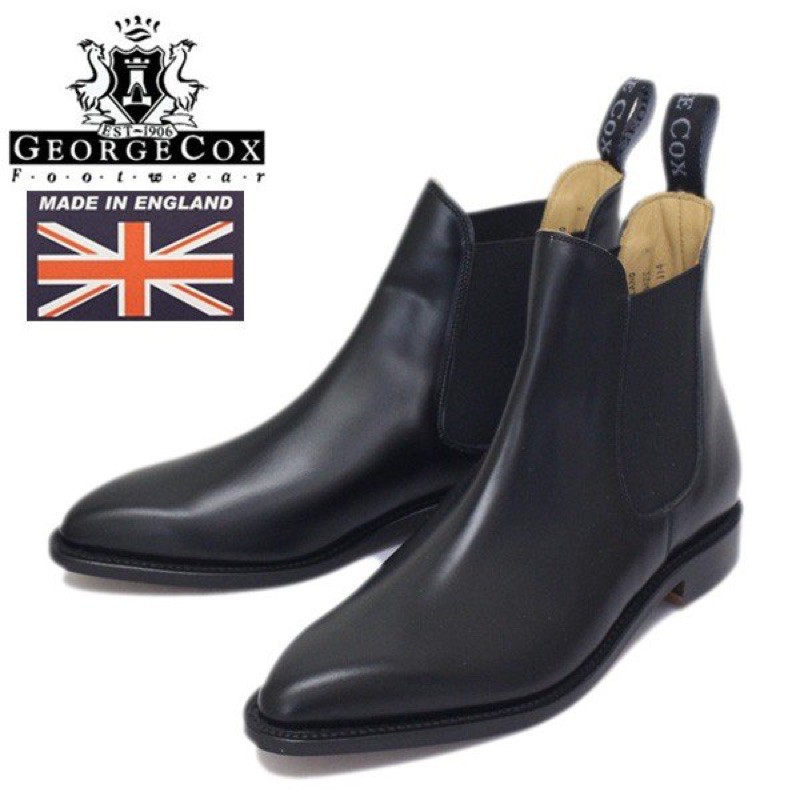 英國George Cox - 15366 Chelsea Boots 雀兒喜靴切爾西靴- 黑皮| 蝦皮購物