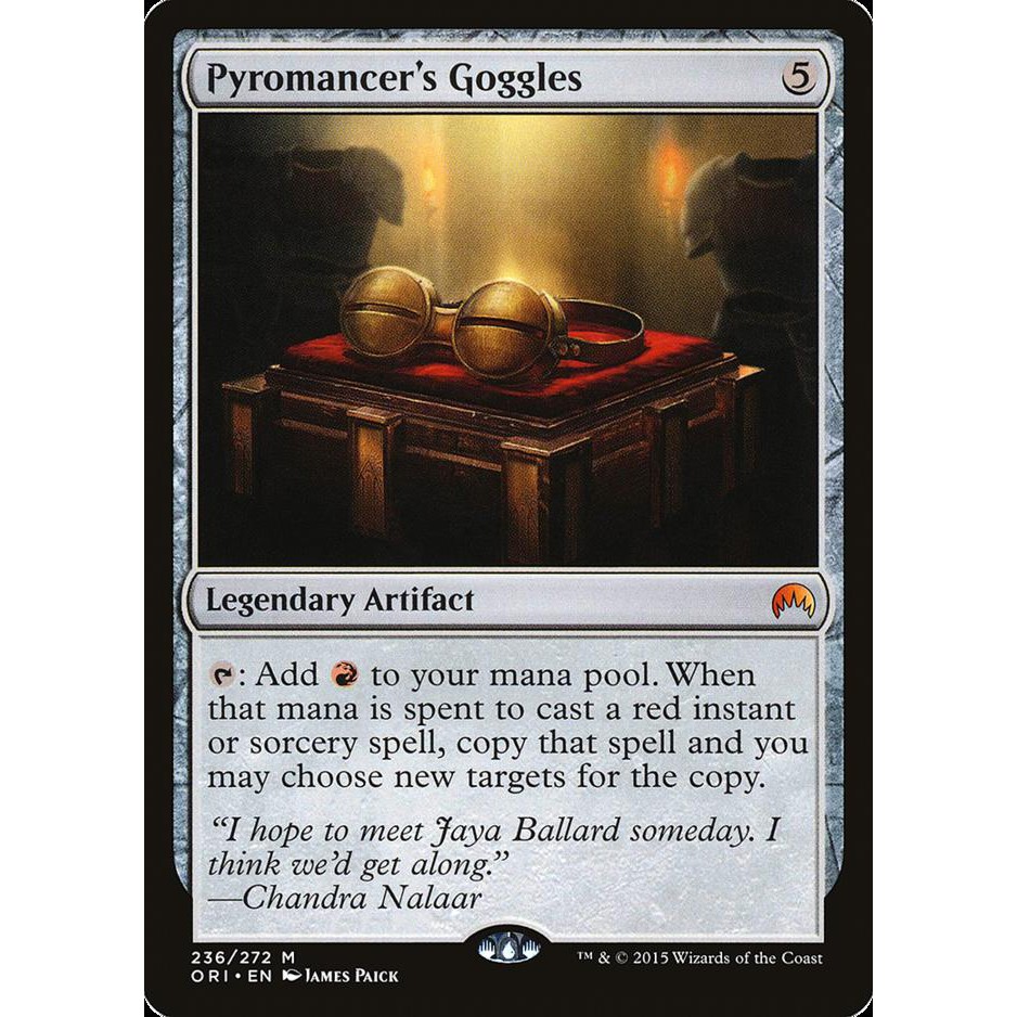 Pyromancer's Goggles 烈焰術士護目鏡 魔法風雲會 MTG | 蝦皮購物