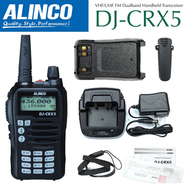 日本ALINCO DJ-CRX5 VHF UHF 雙頻無線電手持對講機〔話質清晰品質穩固