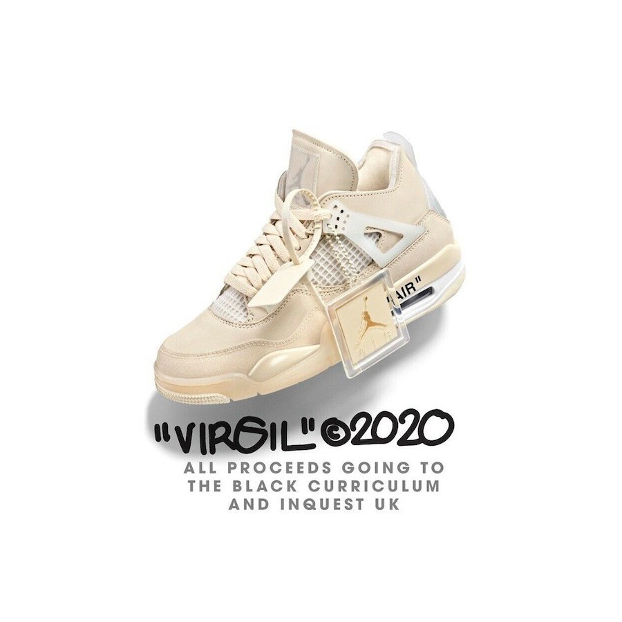 全新現貨 Off-White x NIKE Air Jordan 4 “Sail” AJ OW聯名 米白 喬丹 籃球鞋