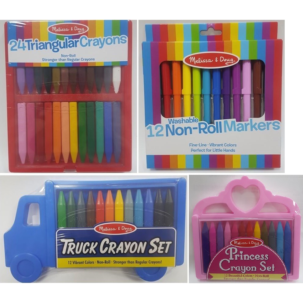 Melissa & Doug 24 Triangular Crayons