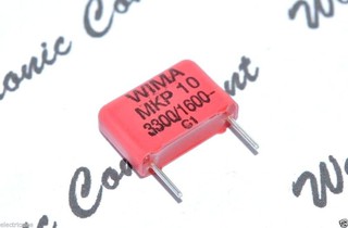 thumbnail image 2 of 10x WIMA FKP2 3300pF 3.3nF 100V 5% Film Capacitor – Pitch 5mm, Made In Germany 2 of 2