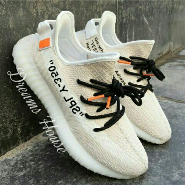 Adidas yeezy x off on sale white