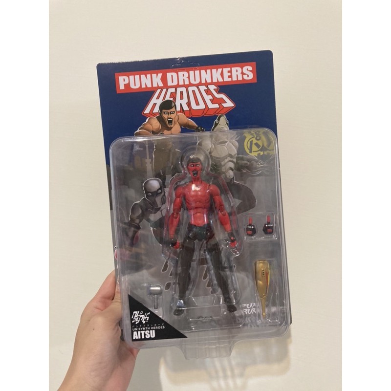 稀有全新Punk drunkers X 1000toys 聯名AITSU 1/12 可動千值練 稀有全新Punk drunkers X 1000toys 聯名AITSU 1/12 可動千值練