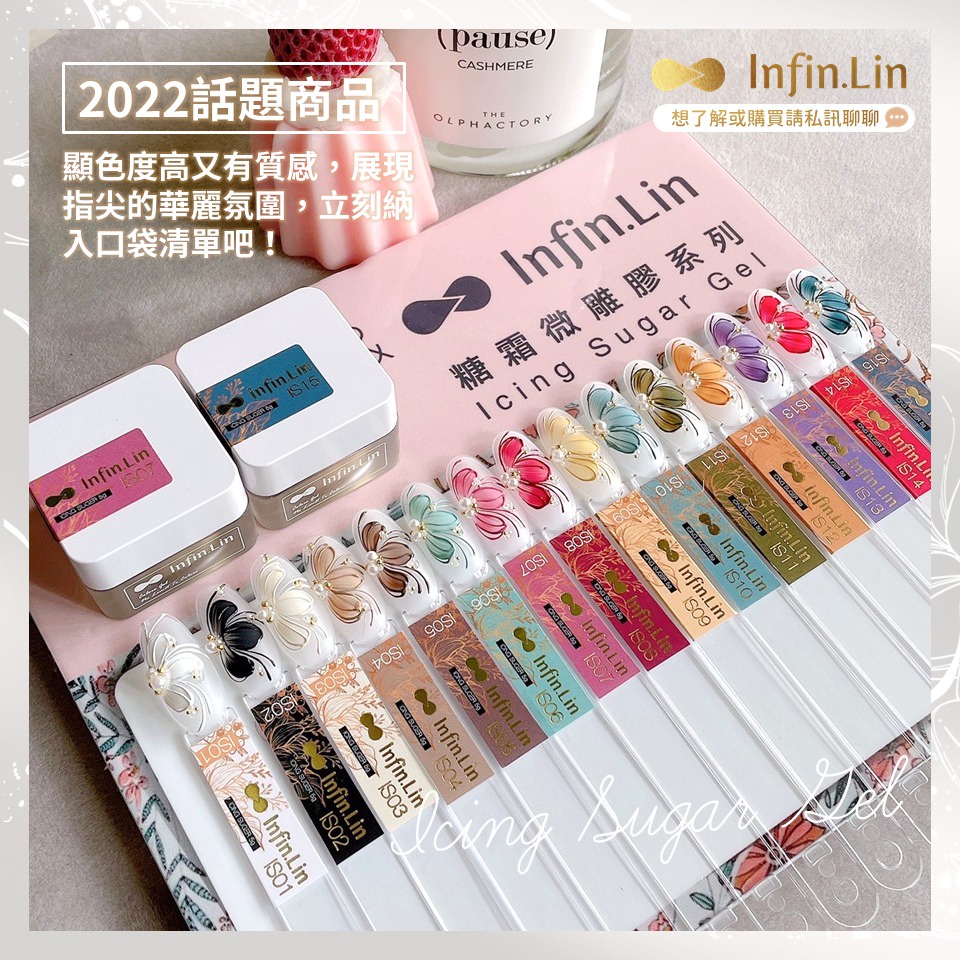 Infin.Lin 免清糖霜微雕膠 IS01-IS21 台灣品牌 微雕膠 罐裝彩繪膠 晶采暢貨官方商店 | 蝦皮購物