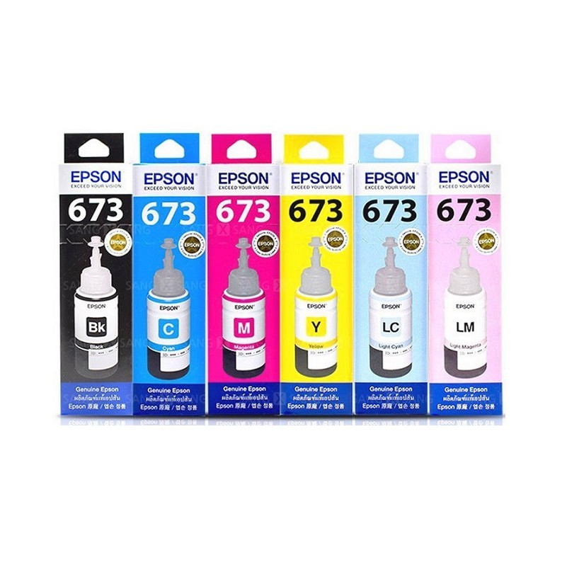 EPSON T6731+T6732+T6733+T6734+T6735+T6736原廠盒裝墨水6色組(T673) | 蝦皮購物