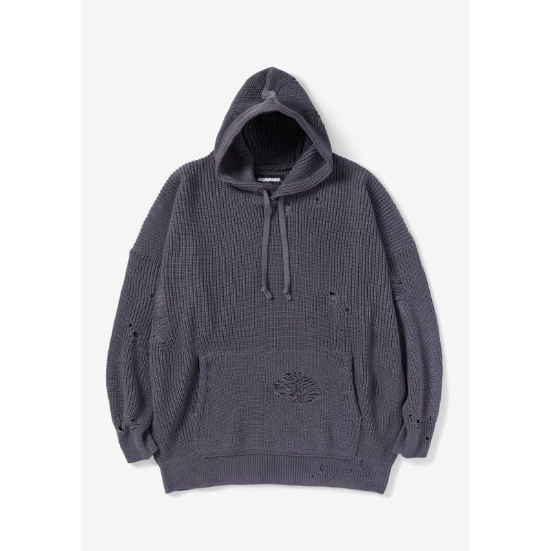 20AW NEIGHBORHOOD SAVAGE . HOODY / A-KNIT . LS 全新正品NBHD 破壞