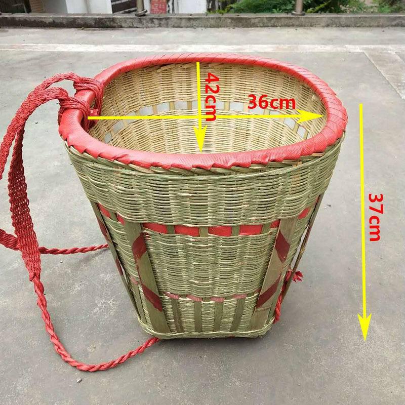【畅销 环保】四川竹编背篼 竹背篓大号 纺织箩筐 竹背筐 夹背塑胶背篼 成人家用背包 加固款 | 蝦皮購物