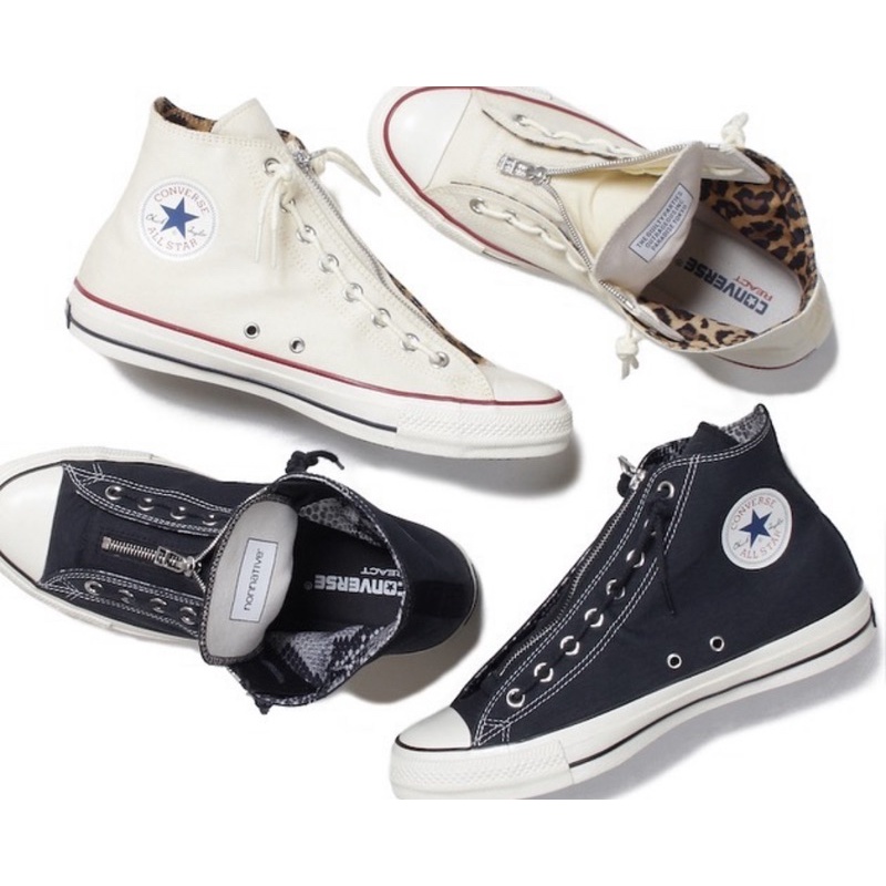 三方限量 WACKO MARIA NONNATIVE CONVERSE 100 日本限定 拉鍊盤 豹紋 帆布鞋 1970